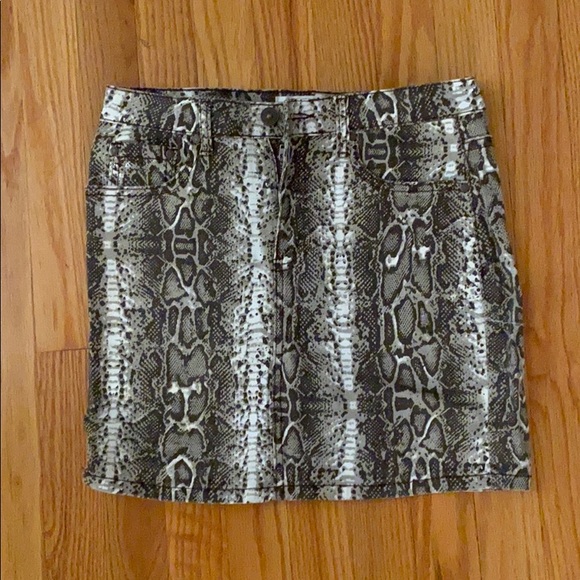 monkey tide Dresses & Skirts - Denim snakeskin skirt